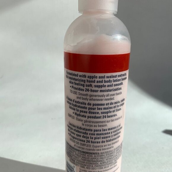 Avon Glazed Apple Walnut Hand Body Lotion 8.4 oz. NEW - Picture 4 of 5